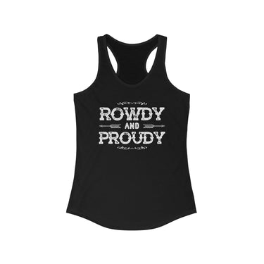 Rowdy & Proudy Country Racerback Tank - Sunlit Funlit Country Music Tees